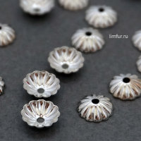 Шапочка LUX «АНЮТКА», серебро, 7 мм